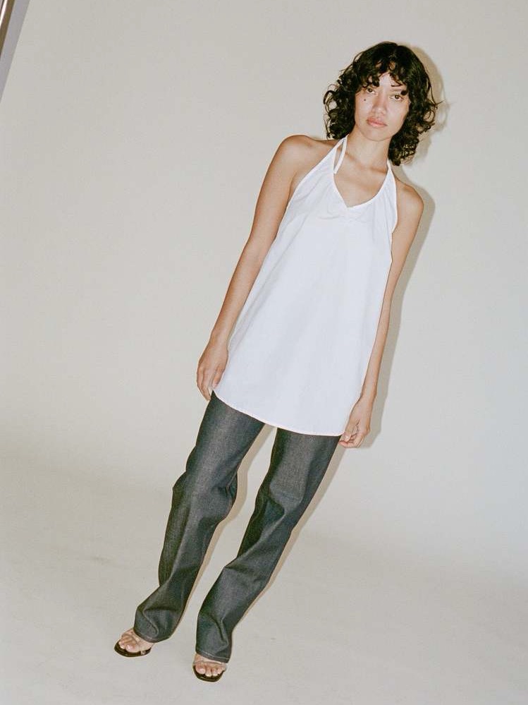 Deiji Studios Cotton Round Halter Dress Xxs — image 7 of 7